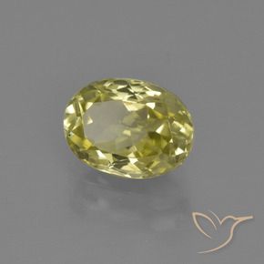 Sillimanite Giallo dorato chiaro naturale da 2.30 ct, Ovale, VVS-VS