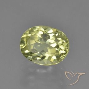 Sillimanite Giallo verde naturale da 2.09 ct, Ovale, VVS-VS