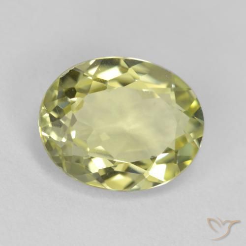 Sillimanite Giallo medio naturale da 1.72 ct, Ovale, VVS-VS