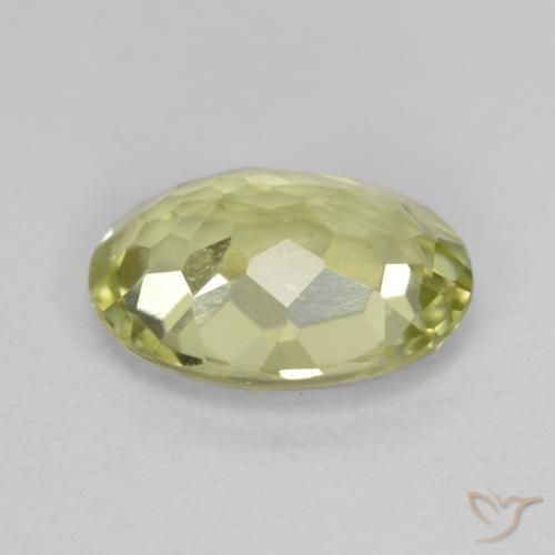 Sillimanite Giallo medio naturale da 1.72 ct, Ovale, VVS-VS