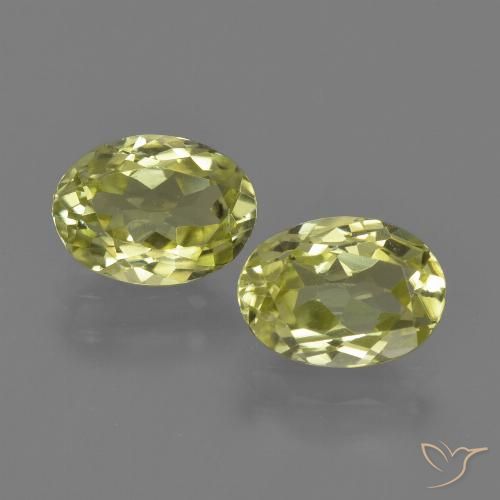 2.54ctw Naturale Giallo verdastro Sillimanite, Ovale, VVS-VS