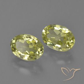 Gemme di Sillimanite Giallo verdastro naturale da 2.54 ct, Ovale, VVS-VS