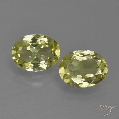 2.47ctw Naturale Giallo verdastro Sillimanite, Ovale, VVS-VS