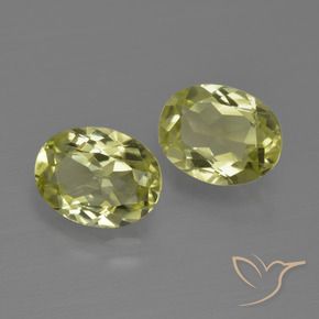 Gemme di Sillimanite Giallo verdastro naturale da 2.47 ct, Ovale, VVS-VS