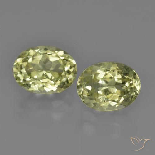 3.06ctw Naturale Giallo verdastro Sillimanite, Ovale, VS