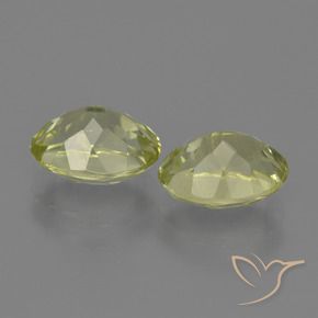 Gemme di Sillimanite Giallo verdastro naturale da 3.06 ct, Ovale, VS