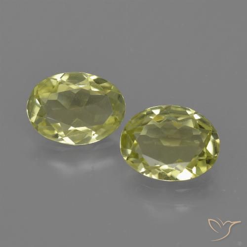 2.07ctw Naturale Giallo verdastro Sillimanite, Ovale, VVS