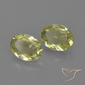 Gemme di Sillimanite Giallo verdastro naturale da 2.07 ct, Ovale, VVS