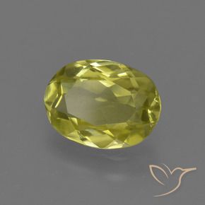 Sillimanite Giallo Ananas naturale da 1.13 ct, Ovale, VVS-VS
