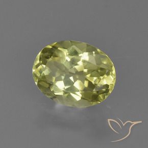 Sillimanite Giallo medio naturale da 1.24 ct, Ovale, VS