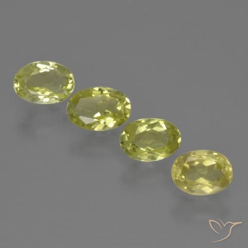 2.15ctw Naturale Giallo medio Sillimanite, Ovale, VVS-VS