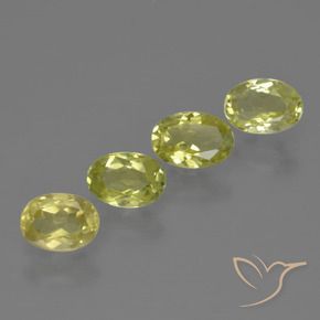 Gemme di Sillimanite Giallo medio naturale da 2.15 ct, Ovale, VVS-VS