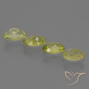 Gemme di Sillimanite Giallo medio naturale da 2.15 ct, Ovale, VVS-VS