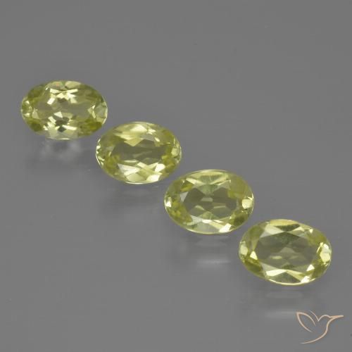 3.03ctw Naturale Giallo verdastro Sillimanite, Ovale, VVS-VS