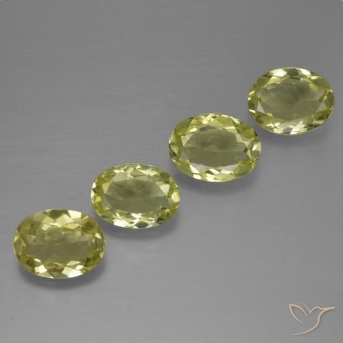 Gemme di Sillimanite Giallo medio naturale da 4.11 ct, Ovale, VS