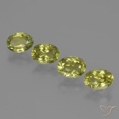 3.35ctw Naturale Giallo verde Sillimanite, Ovale, VS