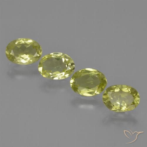 2.94ctw Naturale Giallo verde Sillimanite, Ovale, VVS-VS