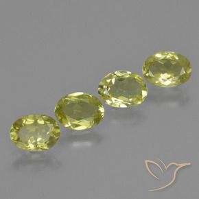 Gemme di Sillimanite Giallo verde naturale da 2.94 ct, Ovale, VVS-VS