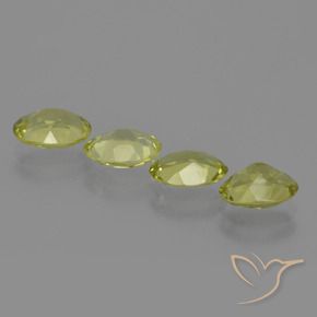 Gemme di Sillimanite Giallo verde naturale da 2.94 ct, Ovale, VVS-VS