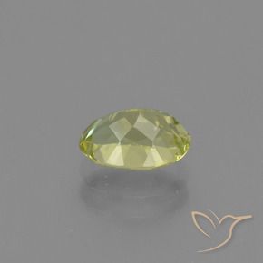 Sillimanite Giallo verdastro naturale da 1.33 ct, Ovale, VS-SI