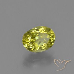 Sillimanite Giallo medio naturale da 1.37 ct, Ovale, VS