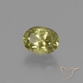 Sillimanite Giallo medio naturale da 1.61 ct, Ovale, VS