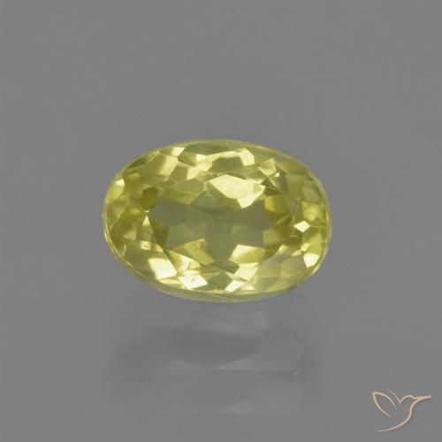 1.22ct Naturale Pineapple yellow Sillimanite, Ovale, VS