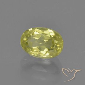 Sillimanite Pineapple yellow naturale da 1.22 ct, Ovale, VS