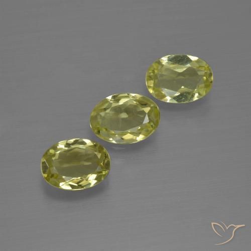 1.98ctw Naturale Giallo verdastro Sillimanite, Ovale, VS