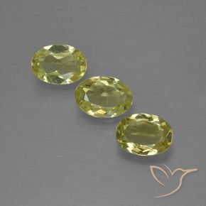 Gemme di Sillimanite Giallo verdastro naturale da 1.98 ct, Ovale, VS