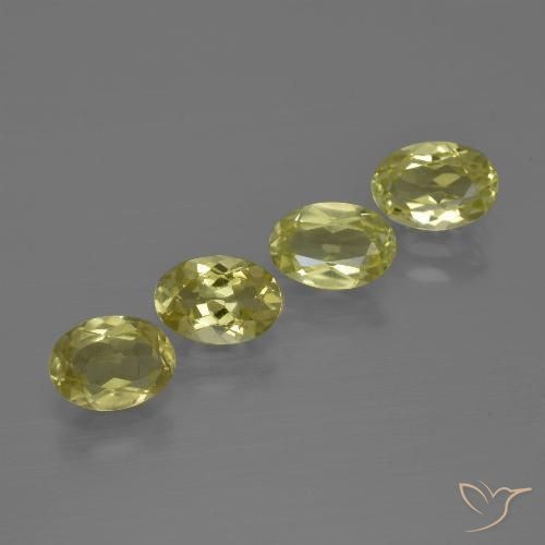 2.90ctw Naturale Giallo verdastro Sillimanite, Ovale, VS