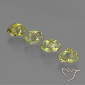 Gemme di Sillimanite Giallo medio naturale da 4.75 ct, Ovale, VVS-VS