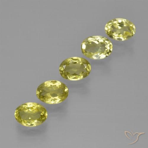 4.31ctw Naturale Giallo verdastro Sillimanite, Ovale, VVS-VS