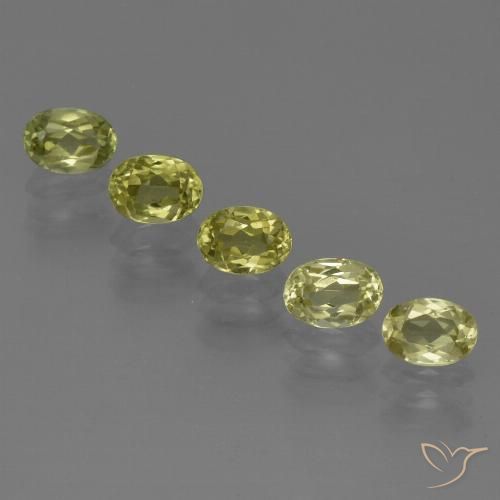 2.63ctw Naturale Giallo verdastro Sillimanite, Ovale, VVS-VS