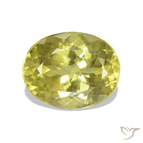 Sillimanite Giallo medio naturale da 3.02 ct, Ovale, VS