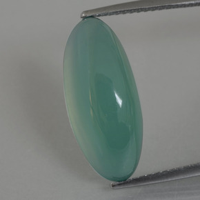 Smithsonite blu-verde chiaro naturale da 16,32 ct, marchesa, traslucido