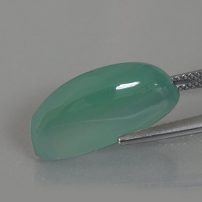 Smithsonite blu-verde chiaro naturale da 16,32 ct, marchesa, traslucido