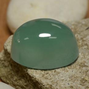 Smithsonite Verde bluastro chiaro naturale da 33.16 ct, Taglio ovale, Traslucido