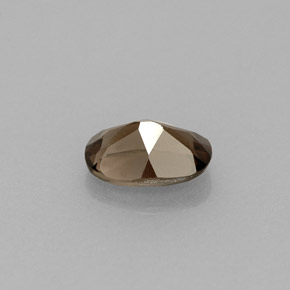 Quarzo fumé naturale marrone da 0,49 ct, taglio ovale, VVS-VS