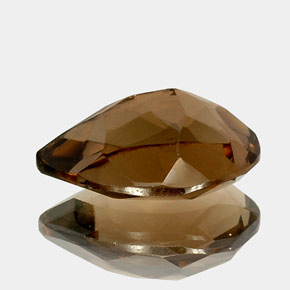 Quarzo fumé naturale marrone da 13,49 ct, taglio a pera, VVS