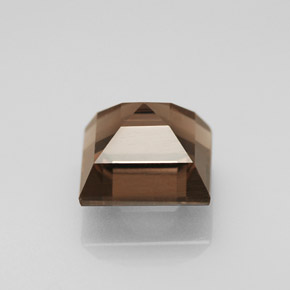 Quarzo fumé naturale marrone da 1,23 ct, quadrato, VS