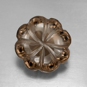 Quarzo fumé naturale marrone da 8,26 ct, trasparente, trasparente/traslucido