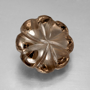 Quarzo fumé naturale marrone da 8,26 ct, trasparente, trasparente/traslucido
