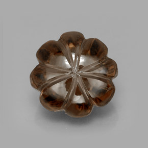 Quarzo fumé naturale marrone da 8,33 ct, trasparente, trasparente/traslucido