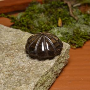 Quarzo fumé naturale marrone da 16,33 ct, forma fantasia, trasparente