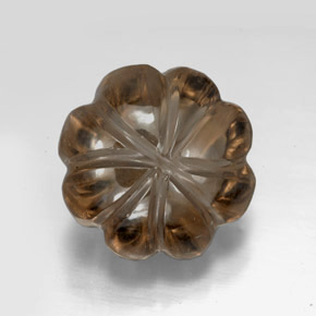 Quarzo fumé marrone fumé naturale da 10,74 ct, trasparente, trasparente/traslucido