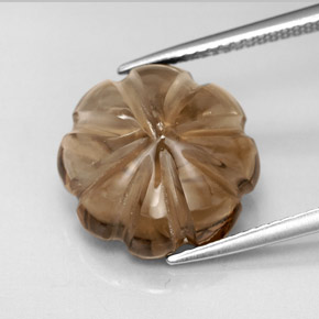 Quarzo fumé Marrone sfumato leggero naturale da 9.08 ct, Trasparente, Trasparente/Traslucido