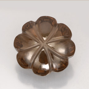 Quarzo fumé naturale marrone da 10,82 ct, trasparente, trasparente/traslucido