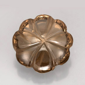 Quarzo fumé naturale marrone da 12,02 ct, trasparente, trasparente/traslucido