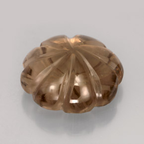 Quarzo fumé naturale marrone da 12,02 ct, trasparente, trasparente/traslucido